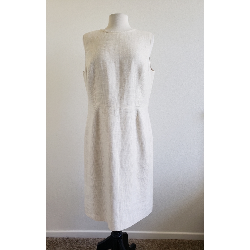 Brooks Brothers Linen blend  Sheath Dress   Sz 14